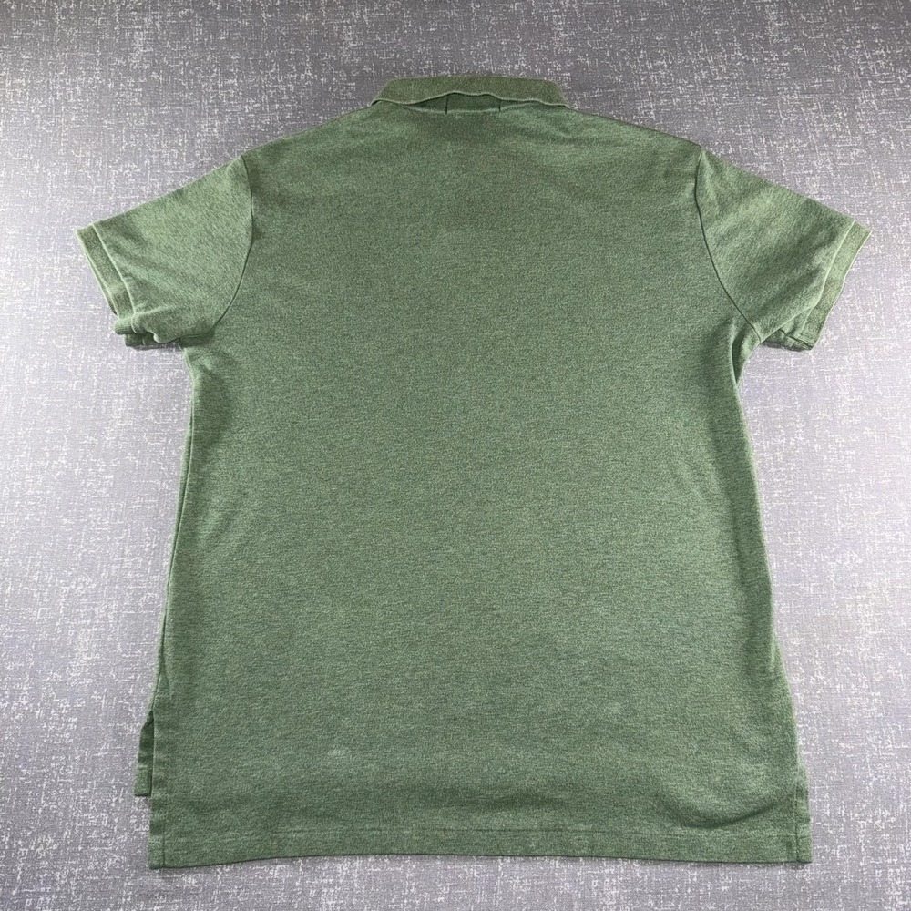 Polo By Ralph Lauren Polo Shirt Mens Medium Green Custom Fit Pony Logo Casual - Picture 8 of 9